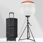 Trolley Lighting LED Balloon Light Tower 1400W Mast Light Tower For Fire And