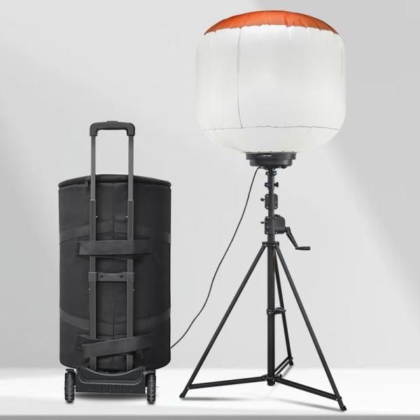 Trolley Lighting LED Balloon Light Tower 1400W Mast Light Tower For Fire And