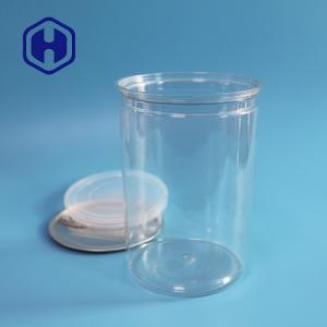 China Aluminum Lid 1000ml Disposable PET Plastic Food Cans Popcorn Packaging on sale