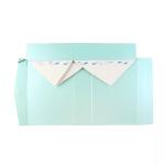 Folding Cardboard Magnetic Ribbon Bule Recycled Paper Gift Boxes