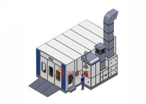 China Diesel Heat Spray Room Downdraft Paint Booth Luxury Europ Design Spray Booth factory