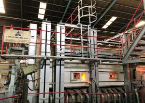 China 120TPD Natural Gas Glass Melting Furnace Customized Container Glass Refractory Material factory
