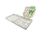 4 Ports Indoor Fiber Optic Outlet Box FRB-4C For DIN 35mm Rack Mounted OTB White