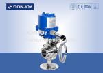 Stainless steel 304 weld sanitary level butterfly valves of ball type with
