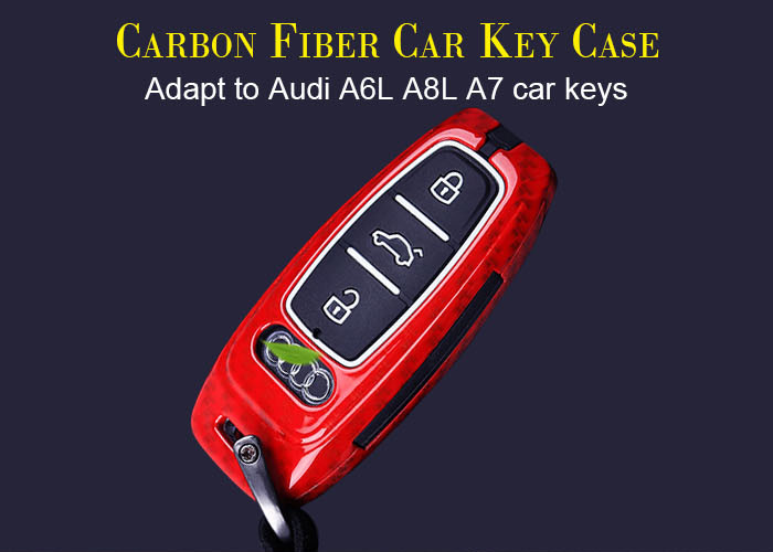 Audi Carbon Fiber Car Key Case