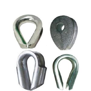 China Carbon Steel Wire Rope Galvanised Thimbles For Steel Cable M4 - M28 on sale