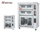 Commercial Baking Two Layer Four Trays Oven with Proofer 220v