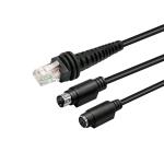 OEM Ps2 Keyboard Cable , Barcode Reader Cable To Rj50 10P10C 2m 3m 5m