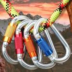 Outdoor Round Climbing Snap Hook with Customized Logo and Color Aluminum