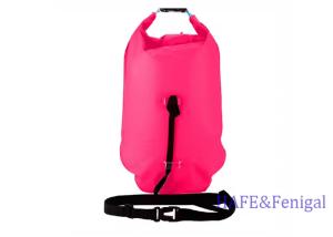 China Highly Visible Lightweight Swim Safety Buoy Inflatable Floating Dry Bag Tow Float for Open Water Swimmers factory