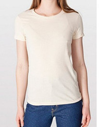 China cotton  t shirts short  sleeve ladies factory