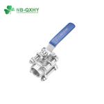 NPT Standard Two Piece Industrial Stainless Steel Ball Valve for Plastic