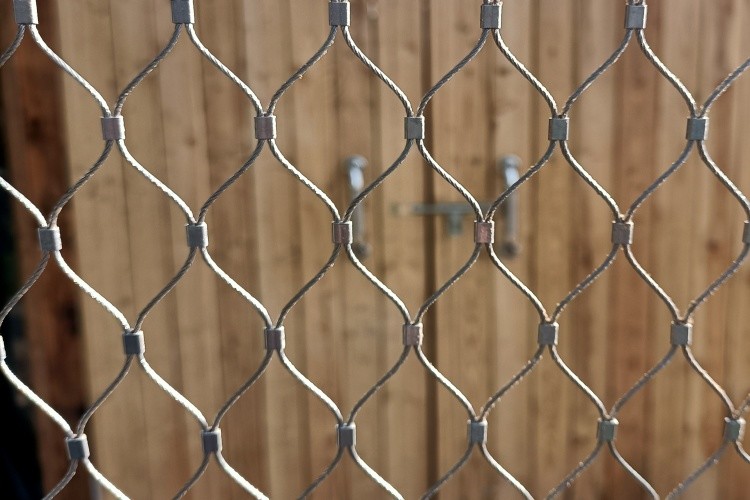 Black 1.5mm Stainless Steel Cable Mesh Netting As Anti Drop Fence