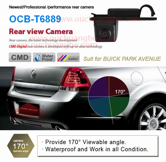 Ouchuangb car night waterproof rear camera for Buick Park Avenue 5.961mm*4.276mm PAL /NTSC OCB-T6889