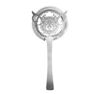 China Tiger Design Hawthorne Stainless Steel Cocktail Strainer with Durable Spring factory