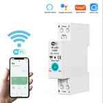 Tuya WiFi Smart Circuit Breaker Switch Single Phase Metering Over Current Remote