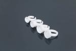 Disposable White Ring Cup For Semi Permanent Makeup Pigment And Tattoo Ink