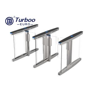 China Automatic Access Control Turnstile Gate Transparent Acrylic Arm With Brushed Servo Motor factory