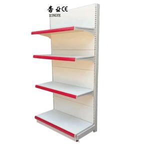 China Factory Custom size color milk white display racks store shelves for retail store factory