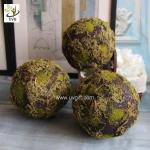 UVG arts and crafts artificial moss ball fake garden stone for wedding event