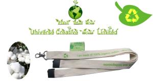 China Personalized Name Lanyards , Key Chain Lanyard With Organic Cotton Material factory