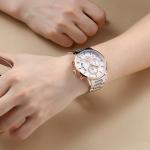Gents Mens Quartz Watch with Stainless Steel Solid Band