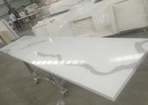 China Solid Surface Calacatta Quartz Slab Countertops With White Vein OEM / ODM Avaliable factory