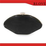 High quality gold color clutch box frame metal purse frame with plastic shell