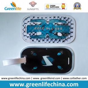 China Customs Round Corner Luggage Travel Tag Label W/Hang Tape factory