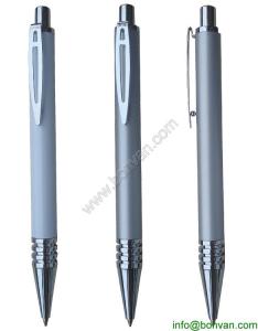 China new design metal retractable ballpoint pen, metal click metal pen factory