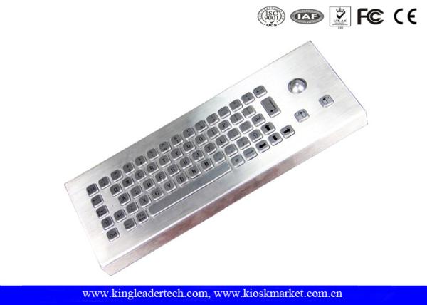 China USB Interface Desktop Rugged Keyboard Trackball With 65 Keys factory