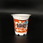 Custom Printing Cold Drink Plastic Yogurt Cup 10oz 320ml Precut Lid