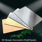 High Quality New Product Golden Metal Mosaic Bamboo Charcoal Co-Extruded Wood