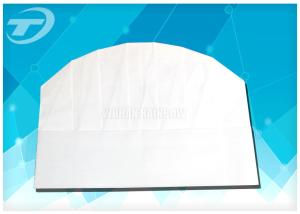 China Single use nonwoven chef hat white , waterproof and dustproof , CE certificated factory