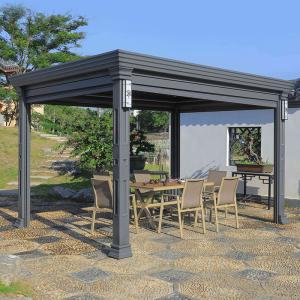 China Aluminum Louvered Pergola Metal Villa garden Landscape Leisure shade factory
