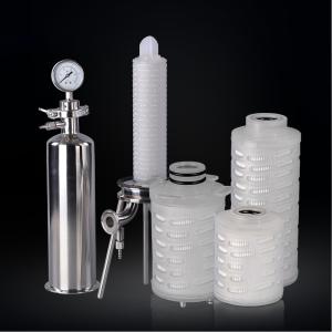 China Pleated Media HVAC Filter Industrial Air Filter Cartridge 0.22 Micron factory