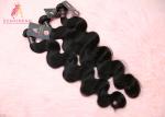 100% Virgin Cuticle Aligned Indian Hair / Double Drawn Human Body Wave Bundles