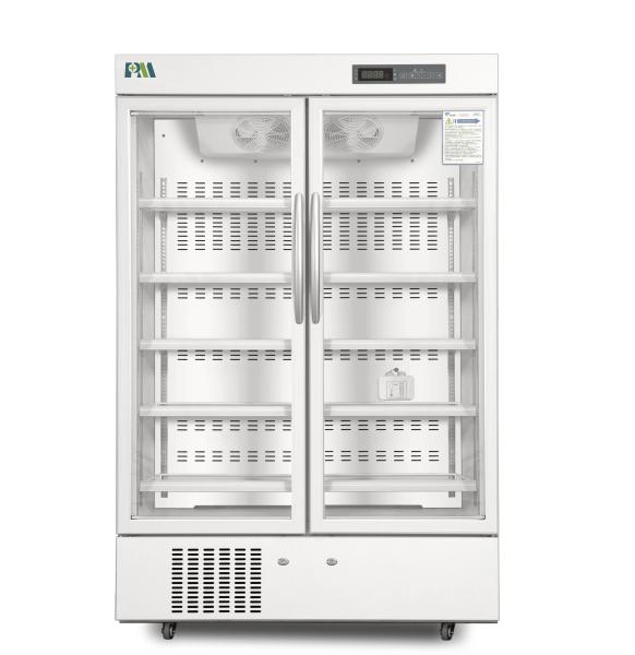 Large Capacity 656L Side by Side Door Vertical Stand Medical Pharmacy Vaccine