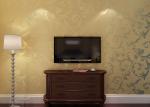 Gold Foil Floral Pattern Country Bedroom Wallpaper Waterproof for Home Interiors