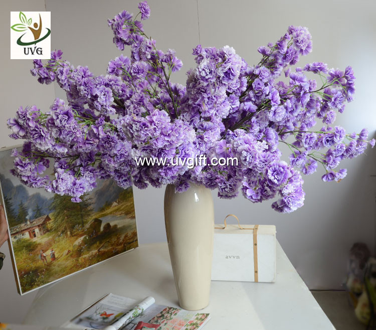 UVG silk flower arrangement in artificial blossom tree branches wedding backdrops material CHR130