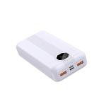 Blue White 10000mAh PD Power Bank Micro Compatible Charger With 20W 22.5W Rated