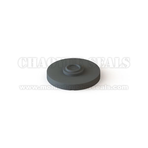 PCB Board Microswitch Silicone Custom Push Button 23.45 Mm Black Color Frost