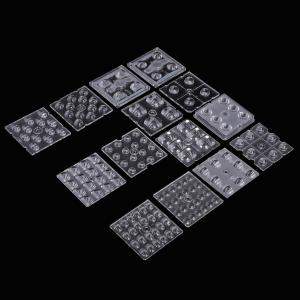 China 50x50mm Led Lens 4/6/8/12/16/24 Points Plastic pmma Led Optical Lenses For Street Light/flood Light factory