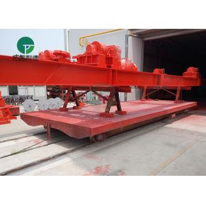 Custom Heavy Duty Electric Power Mold Transport Flat Rail Cart In Die Shop