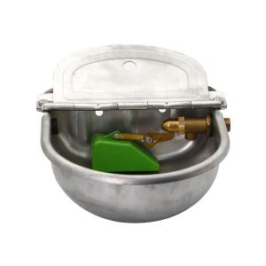 China High Flow Rate Cattle Water Bowls Adjustable Brass Float Valve 304 Stainless Steel factory