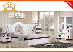 China good quality hot sale new designs baroque style simple double arabic white antique bed bedroom furniture factory