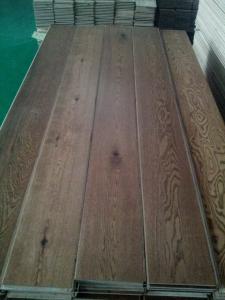 China Oak Engineered Flooring(Bruhed, Wheat color,UV lacquer, click systerm) factory