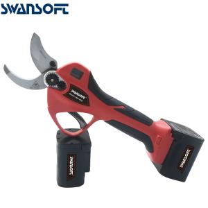 China Swansoft 25.2V Cordless 4.0CM Electric Pruner with LED Display Screen Finger Protection factory