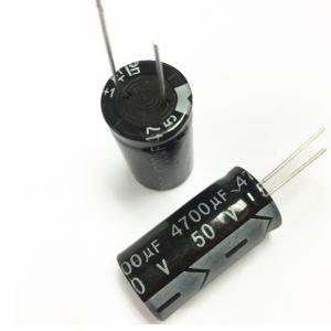 China 4700uF 50V Radial Electrolytic Capacitor 2000hrs Load Life 7.5mm Pitch factory