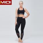 Newest 2 Pcs Women Sport Fitness Set Sexy Mesh Sport Bra And Butt Lift Legging